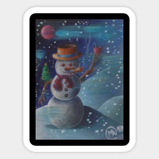 Snowman Sticker